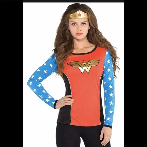 DC Comics Tops Wonder Woman Long Sleeve Halloween Costume